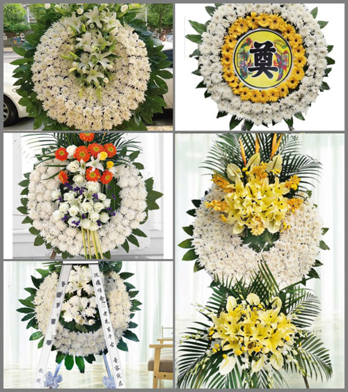 山东青岛即墨市北安街道隋家疃村花圈速递